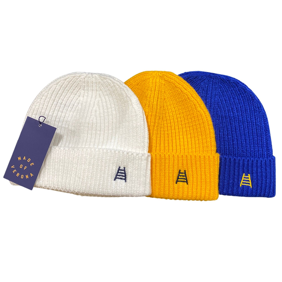 Cappello Invernale Ufficiale Hellas Verona - Berretto In Acrilico Con Stemma Ricamato, Blu Scuro - Foto 4